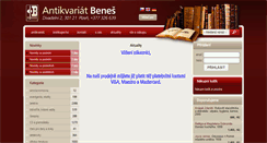 Desktop Screenshot of antikvariat-benes.cz